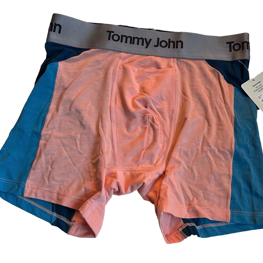 Tommy John Second Skin Boxer Briefs Blooming Dahlia Color-block Small NWT